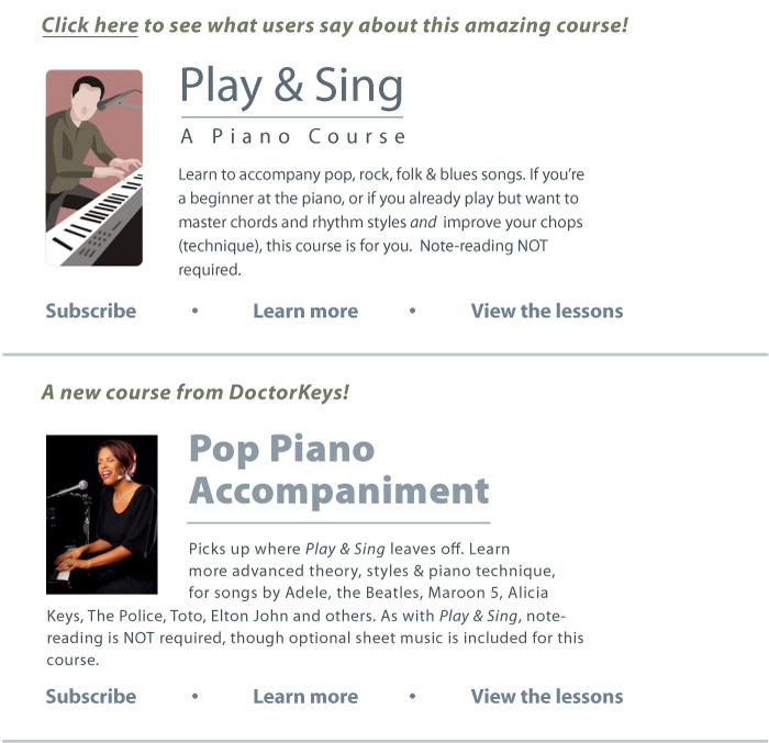 DoctorKeys Piano Video Courses Home